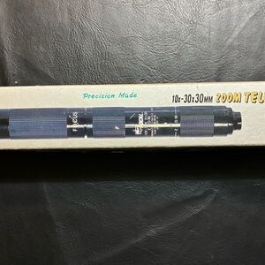 FOCAL ZOOM TELESCOPE HAND HELD 10X-30X 30MM PRECISION MADE NO. 20-20-56 NIB